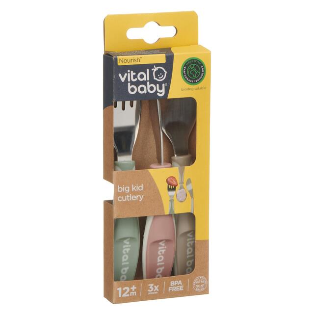 Vital Baby Nourish Big Kid Cutlery 3pk - natural thumbnail 5