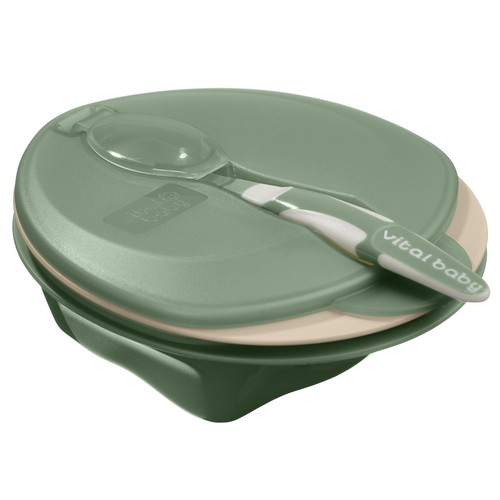 Vital Baby Nourish Scoop Feeding Set 2pk - natural moss