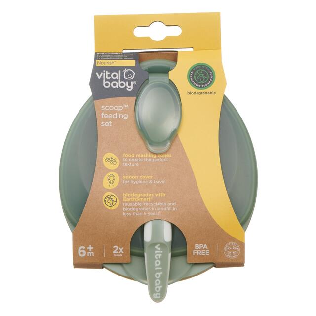 Vital Baby Nourish Scoop Feeding Set 2pk - natural moss thumbnail 3