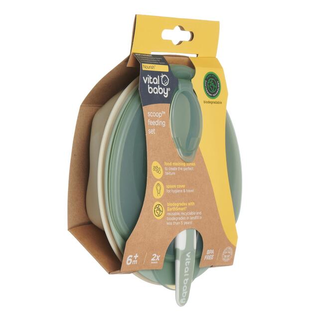 Vital Baby Nourish Scoop Feeding Set 2pk - natural moss thumbnail 5