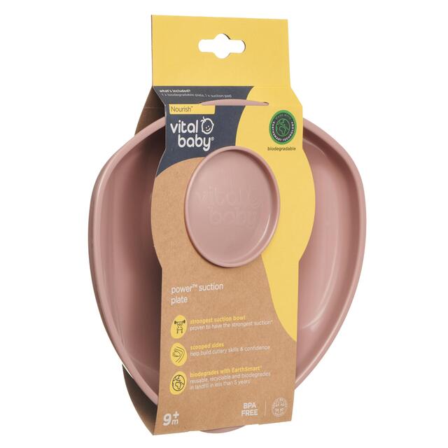 Vital Baby Nourish Power Suction Plate - natural berry thumbnail 6