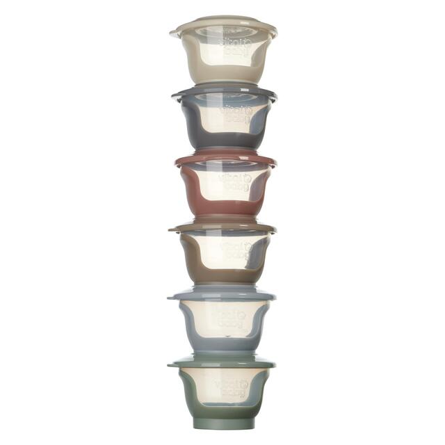Vital Baby Nourish Store & Wean Pots 60ml 6pk - natural