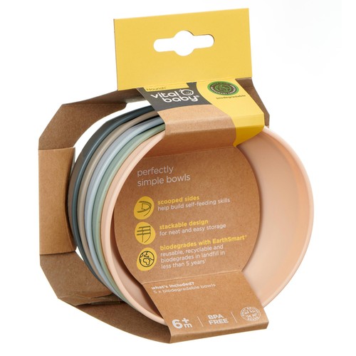 Vital Baby Nourish Perfectly Simple Bowls 5pk - natural thumbnail 8