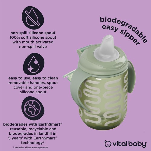 Vital Baby Hydrate Easy Sipper - natural moss thumbnail 4