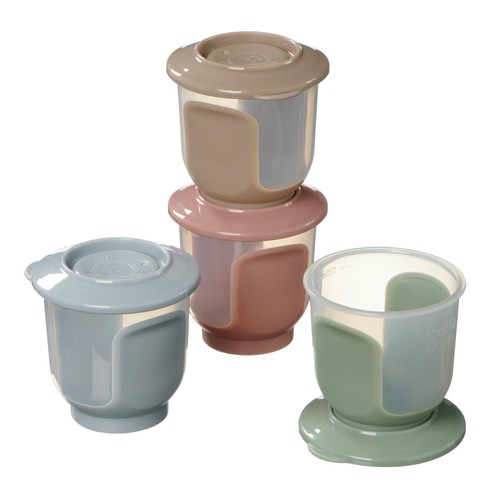 Vital Baby Nourish Store & Wean Pots 120ml 4pk - natural
