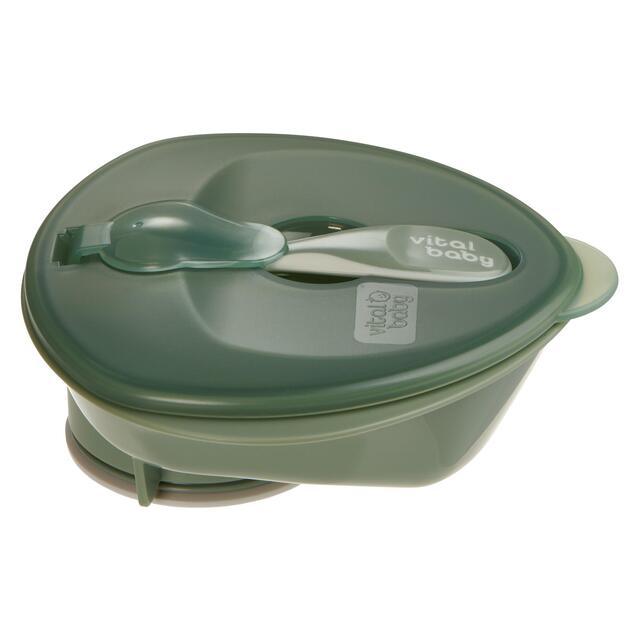 Vital Baby Nourish Power Suction Bowl - natural moss thumbnail 2