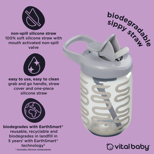 Vital Baby Hydrate Sippy Straw - natural sky thumbnail 4