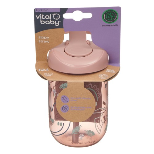 Vital Baby Hydrate Sippy Straw - natural berry thumbnail 8