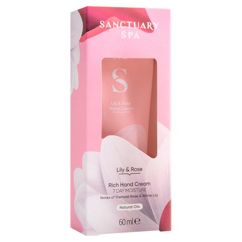 Sanctuary Spa Lily and Rose Natural Oils Hand Cream thumbnail 2