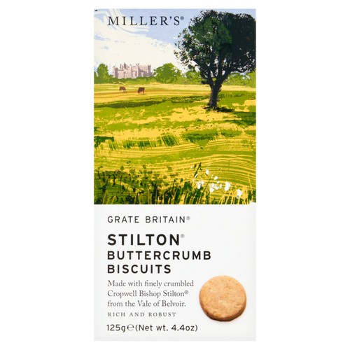Miller's Grate Britain Stilton Buttercrumb Cheese Biscuits