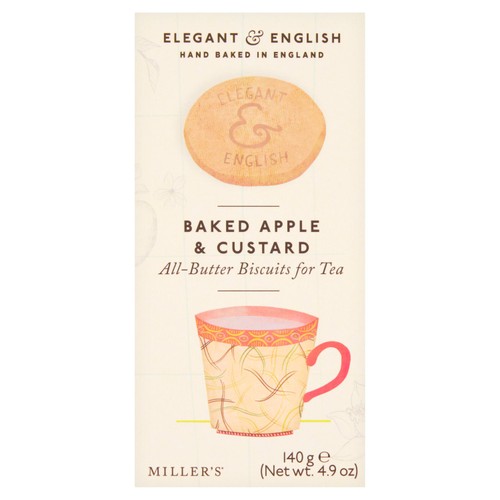 Miller's Elegant & English Baked Apple & Custard Biscuits
