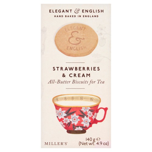 Miller's Elegant & English Strawberries & Cream Biscuits