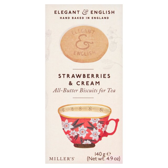 Miller's Elegant & English Strawberries & Cream Biscuits