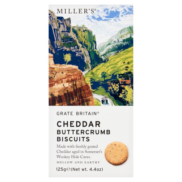 Miller's Grate Britain Wookey Hole Cheddar Cheese Biscuits