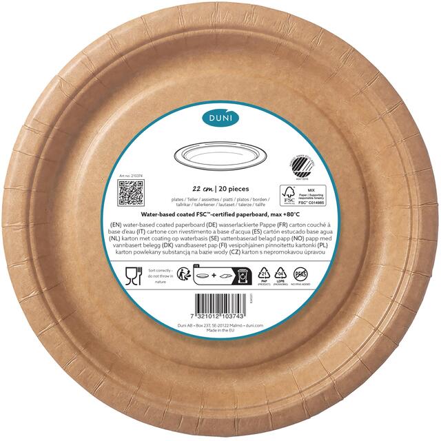 Kraft Brown Paper Plates