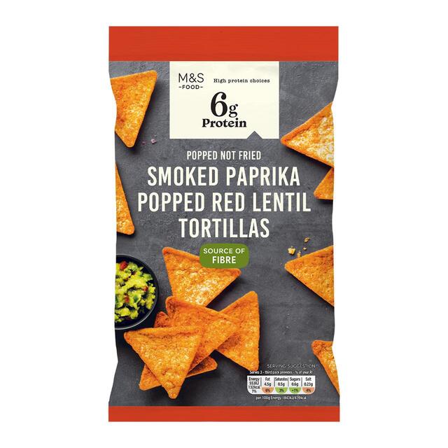 M&S Smoked Paprika Popped Red Lentil Tortillas thumbnail 2
