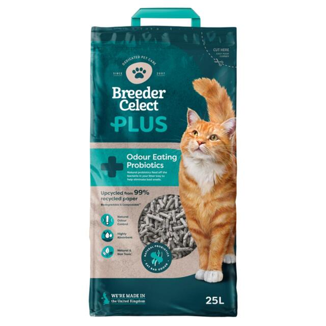 Breeder Celect PLUS Probiotic Recycled Paper Cat Litter
