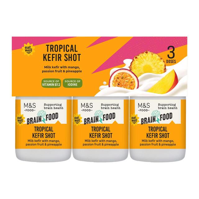 M&S Brain Food Tropical Kefir Shot Multipack thumbnail 2