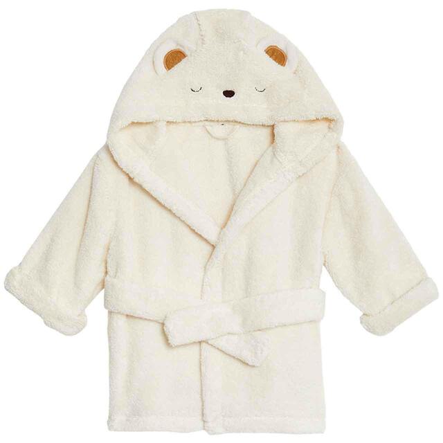 M&S Bed & Bath Towelling Robe, 0-36 Months