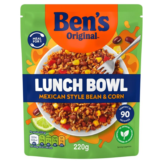 Ben's Original Lunch Bowl Ready Meal Mexican Style Beans & Corn thumbnail 2