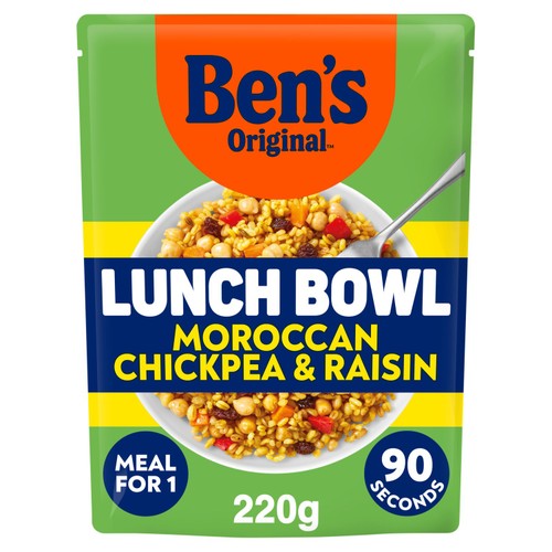 Ben's Original Lunch Bowl Ready Meal Moroccan Style Chickpeas & Raisins
