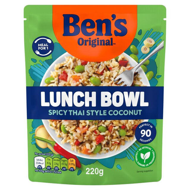 Ben's Original Lunch Bowl Ready Meal Spicy Thai Style & Coconut thumbnail 2
