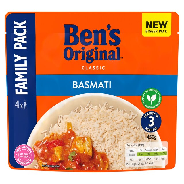 Ben's Original Basmati Microwave Rice Family Pack
