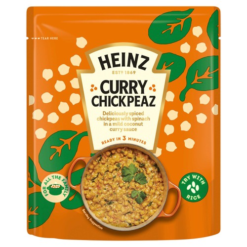 Heinz Curry Chickpeas Family Pack with Coconut and Spinach