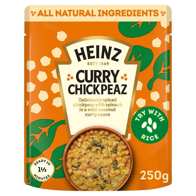 Heinz Curry Chickpeas with Coconut and Spinach