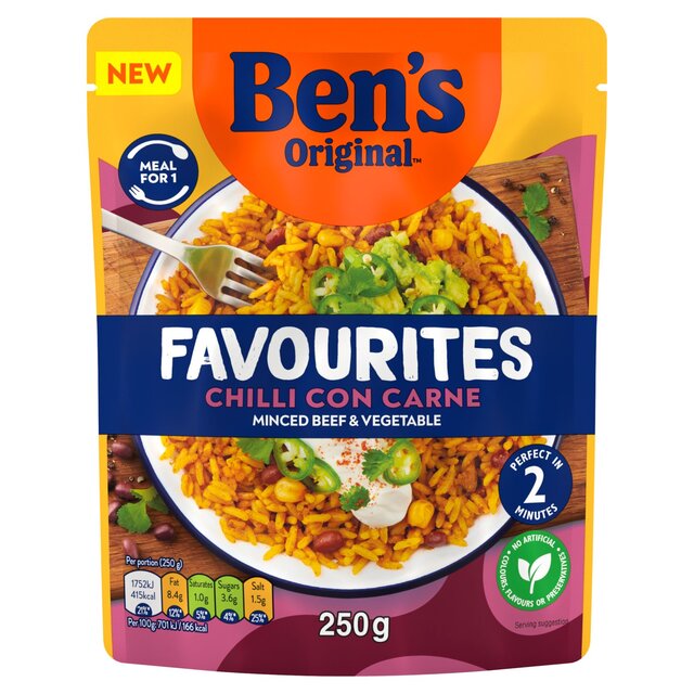 Ben's Original Favourites Risotto Ready Meal Chilli con Carne thumbnail 2