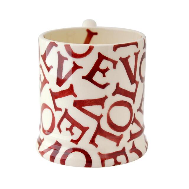 Emma Bridgewater L.O.V.E Polka Dot Red 1/2 Pint Mug thumbnail 4