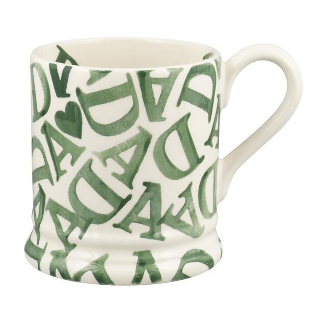 Emma Bridgewater D.A.D Green 1/2 Pint Mug