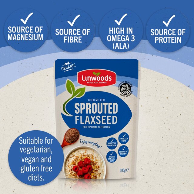 Linwoods Milled Organic Sprouted Flaxseed thumbnail 3