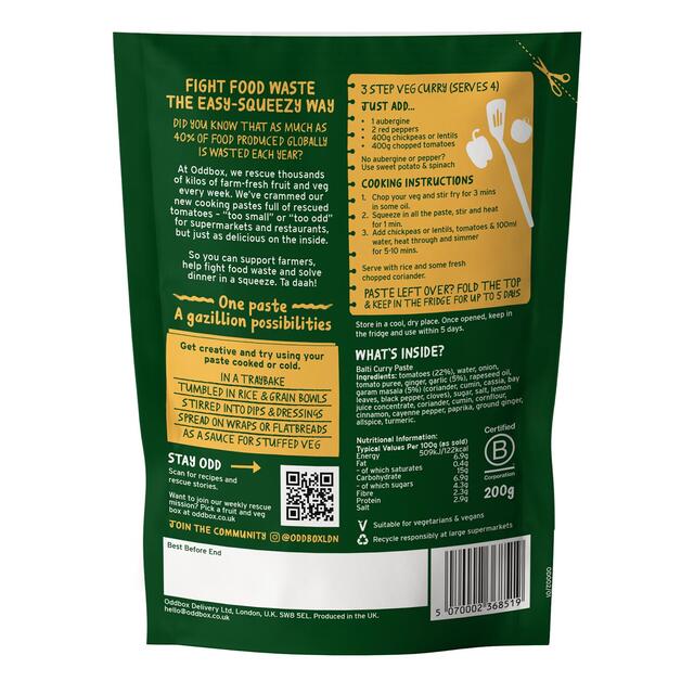 Oddbox Balti Curry Paste thumbnail 2