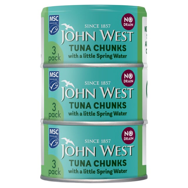 John West No Drain MSC Tuna Chunks in Spring Water