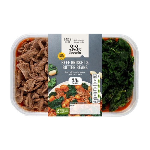 M&S High Protein Beef Brisket & Smoky Tomato Beans thumbnail 2