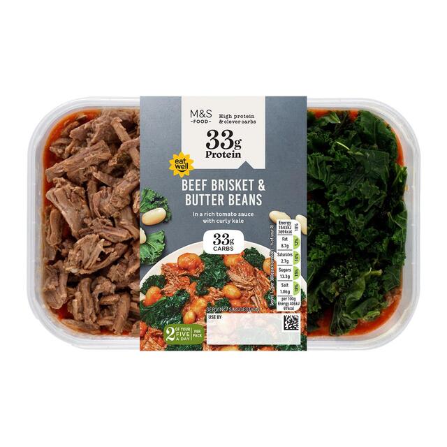 M&S High Protein Beef Brisket & Smoky Tomato Beans thumbnail 2