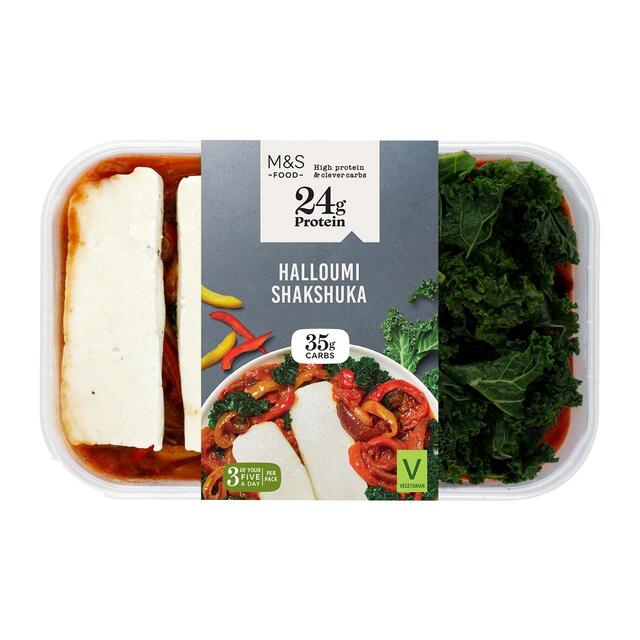 M&S High Protein Halloumi Shakshuka