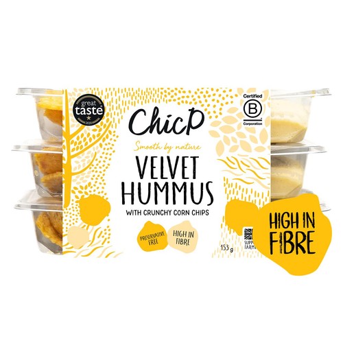 ChicP Velvet Hummus Snack Pack Trio