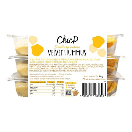 ChicP Velvet Hummus Snack Pack Trio thumbnail 5