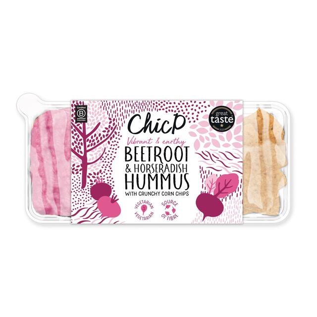 ChicP Beetroot & Horseradish Hummus Snack Pack Trio thumbnail 2