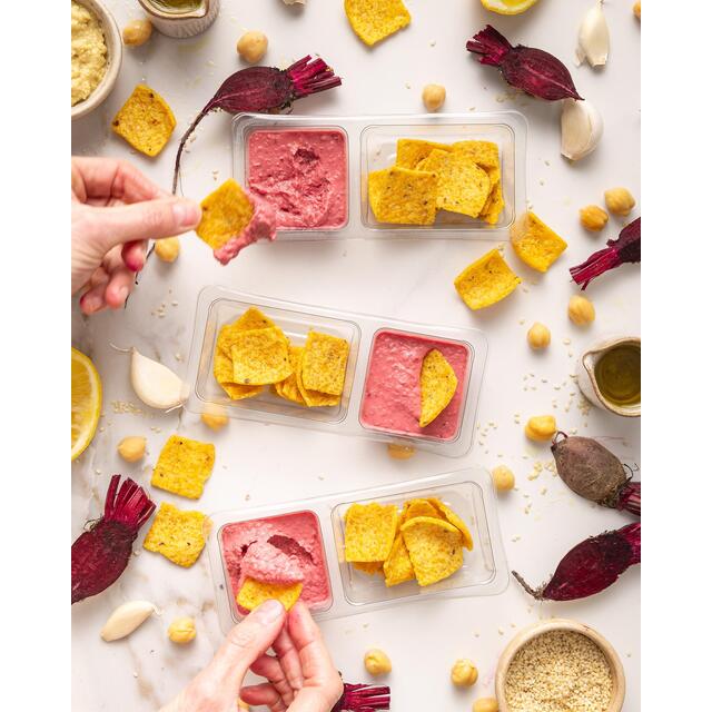 ChicP Beetroot & Horseradish Hummus Snack Pack Trio thumbnail 5