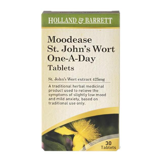 Holland & Barrett Moodease St. John's Wort One-A-Day 30 425mg