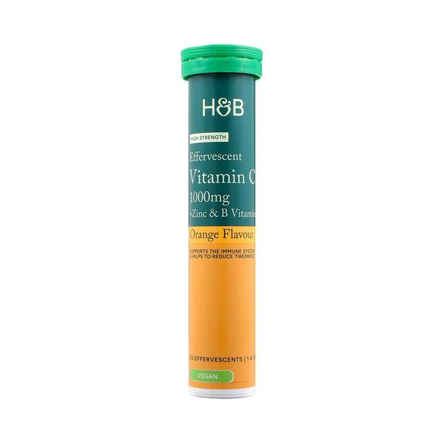 Holland & Barrett Vitamin C, Vitamin B & Zinc Effervescent Tablets