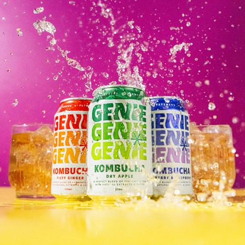 GENIE Kombucha Mixed Case (Dry Apple, Fiery Ginger & Blueberry/Raspberry) thumbnail 3