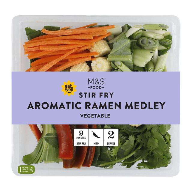 M&S Ramen Vegetable Stir Fry