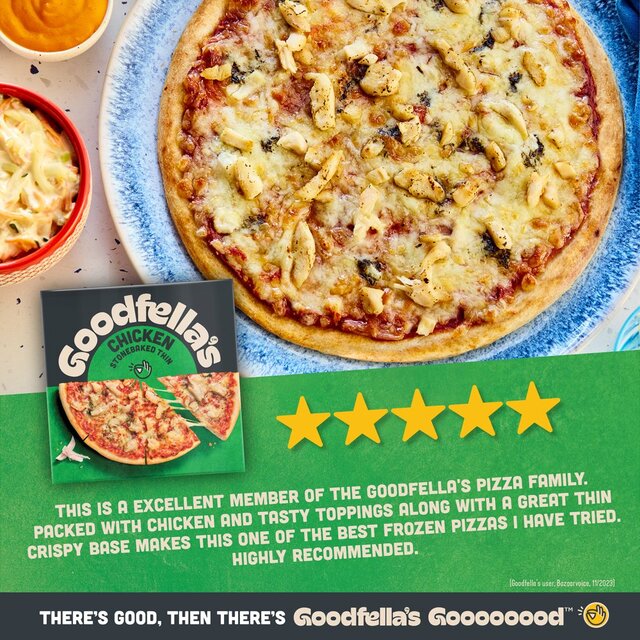 Goodfella's Stonebaked Thin Chicken Pizza thumbnail 4