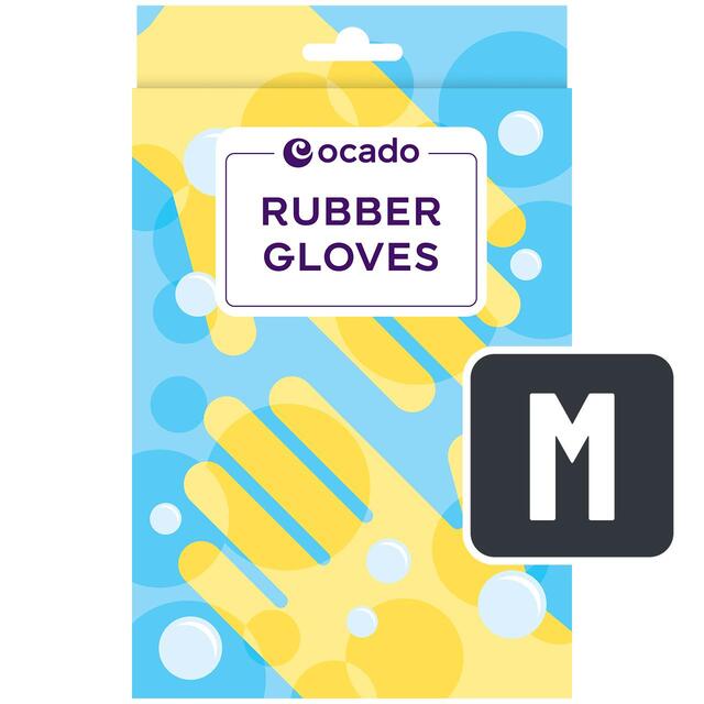 Ocado Regular Household Rubber Gloves Medium
