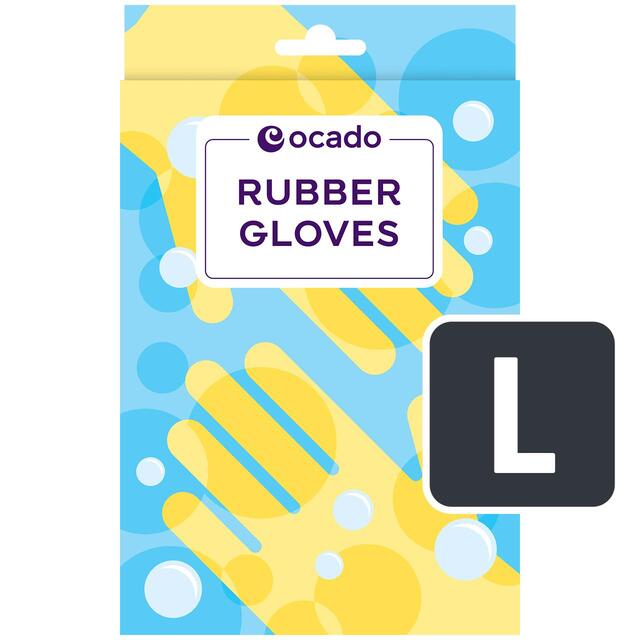 Ocado Regular Household Rubber Gloves Large
