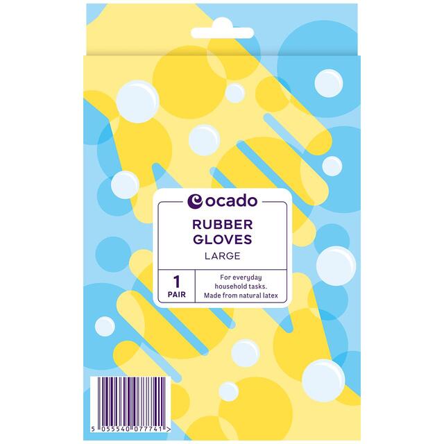 Ocado Regular Household Rubber Gloves Large thumbnail 2